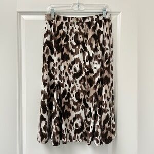 Jones Wear Leopard Print Skirt